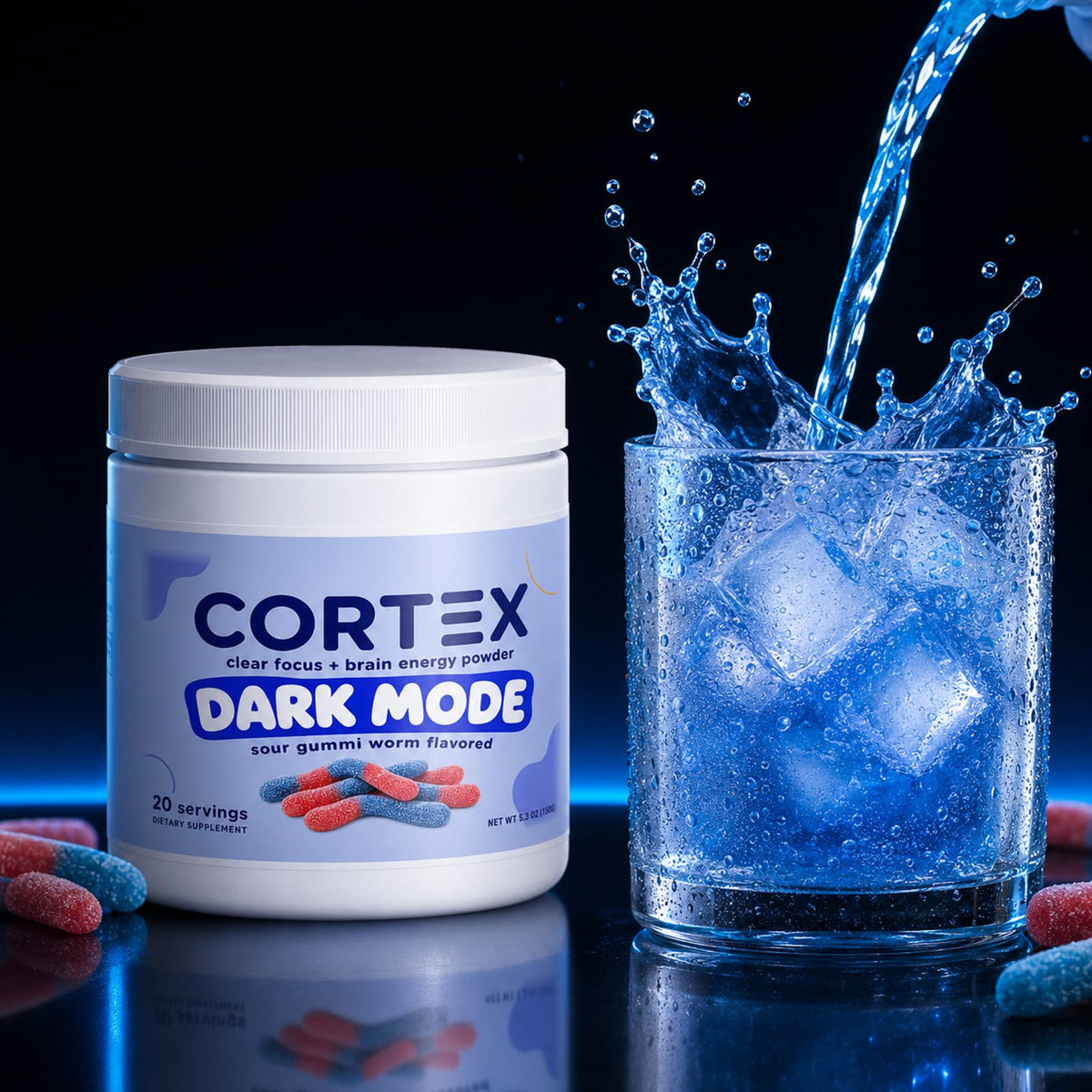 Cortex Focus Powder - Sour Gummi Worm